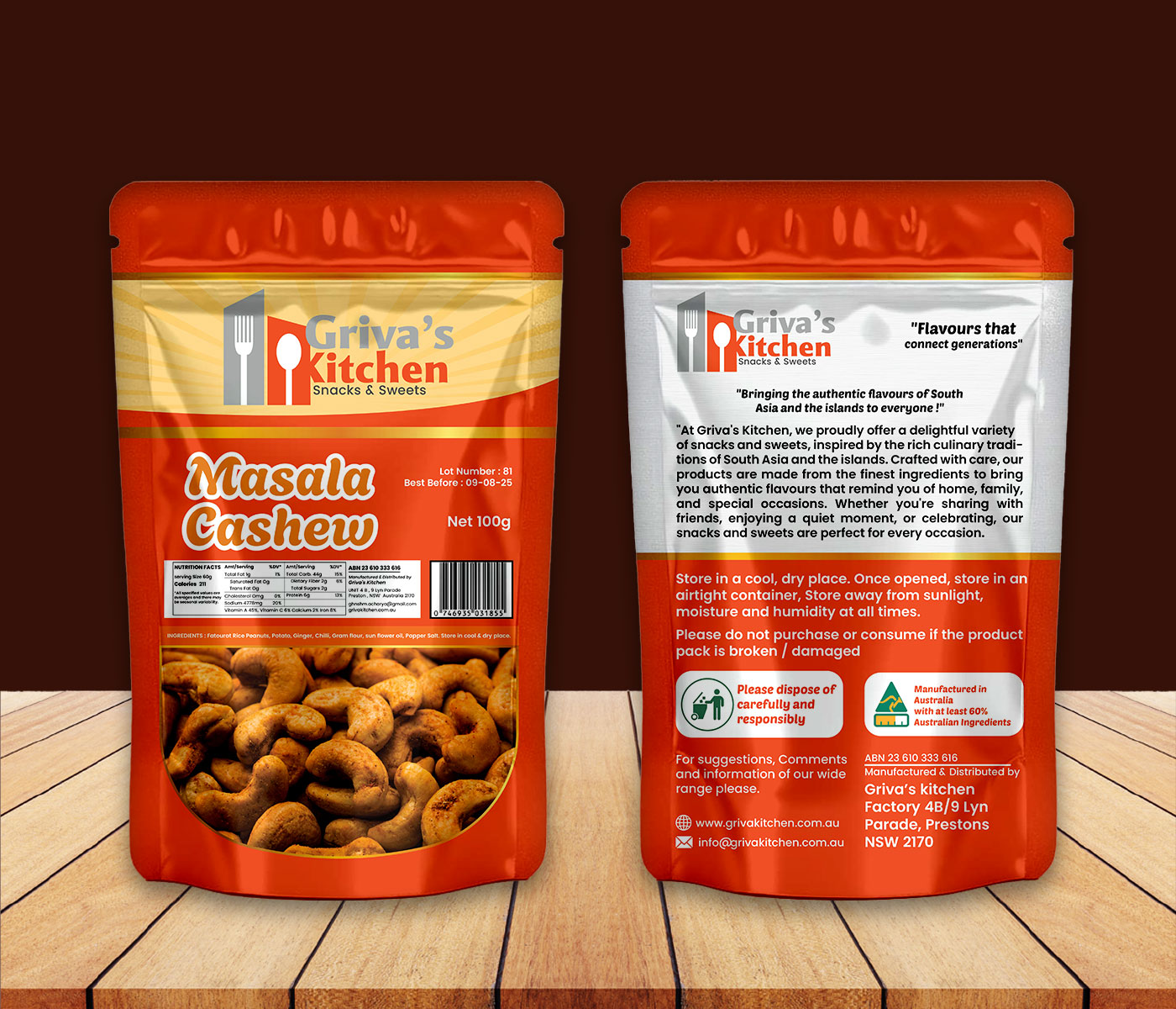 Flavored Cashews-100gm
